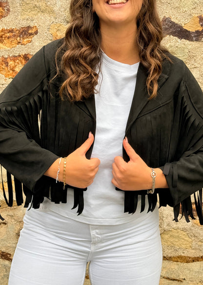 Veste à franges